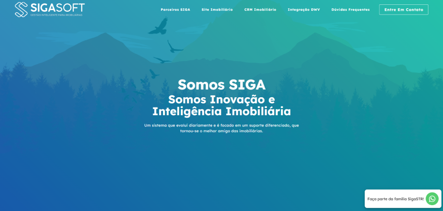 Redesign do site institucional — Sigasoft